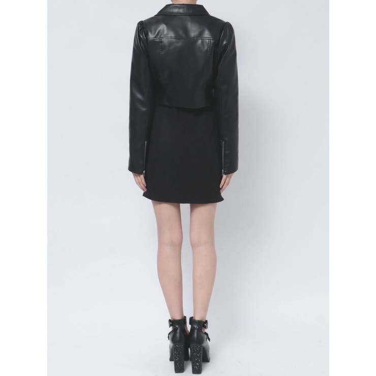 レースコンビフェイクレザーライダース | EATME | 詳細画像32 