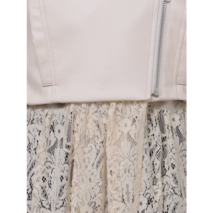 レースコンビフェイクレザーライダース | EATME | 詳細画像34 