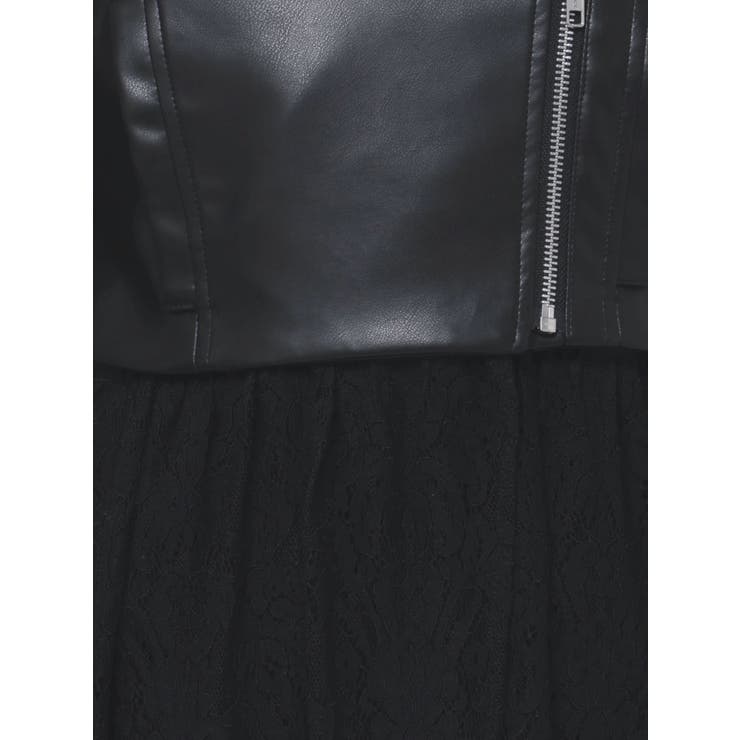 レースコンビフェイクレザーライダース | EATME | 詳細画像35 