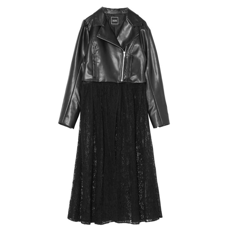 レースコンビフェイクレザーライダース | EATME | 詳細画像37 