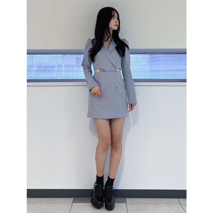 2wayカットアウトテーラードワンピース | EATME | 詳細画像32 