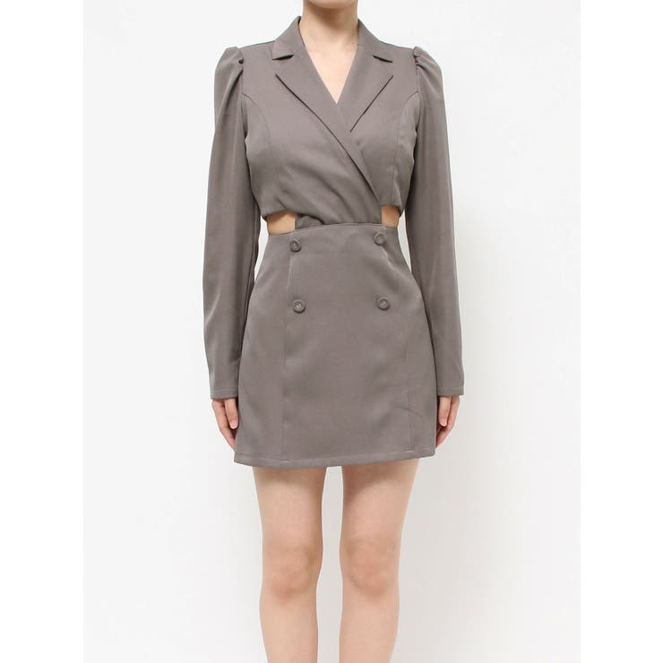 2wayカットアウトテーラードワンピース | EATME | 詳細画像36 