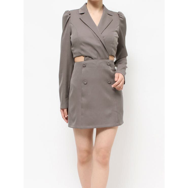 2wayカットアウトテーラードワンピース | EATME | 詳細画像47 