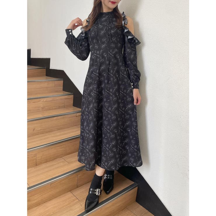 カットショルダーオリジナル柄ワンピース | EATME | 詳細画像27 