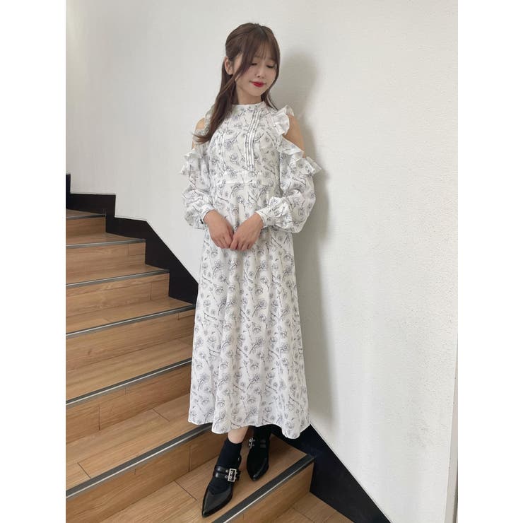 カットショルダーオリジナル柄ワンピース | EATME | 詳細画像28 