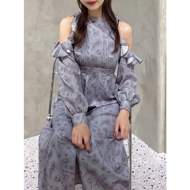 カットショルダーオリジナル柄ワンピース | EATME | 詳細画像32 