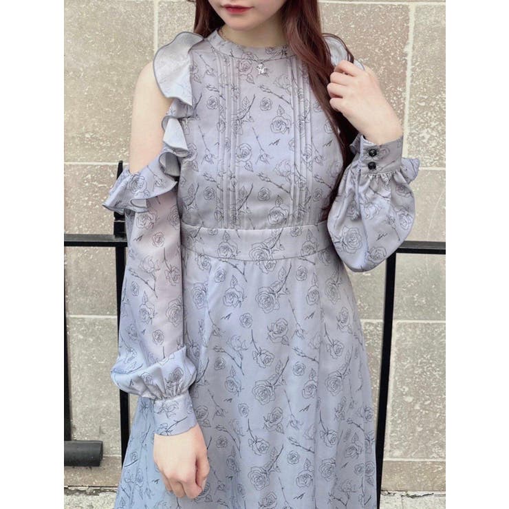 カットショルダーオリジナル柄ワンピース | EATME | 詳細画像33 