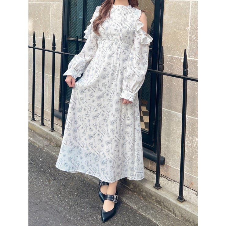 カットショルダーオリジナル柄ワンピース | EATME | 詳細画像40 