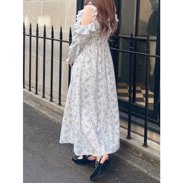 カットショルダーオリジナル柄ワンピース | EATME | 詳細画像41 