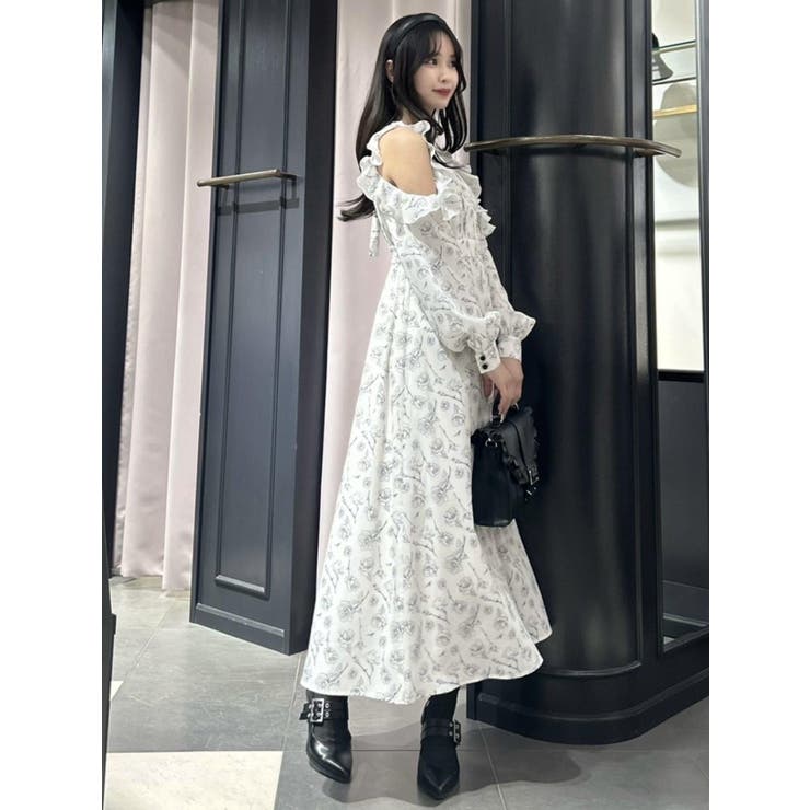 カットショルダーオリジナル柄ワンピース | EATME | 詳細画像42 