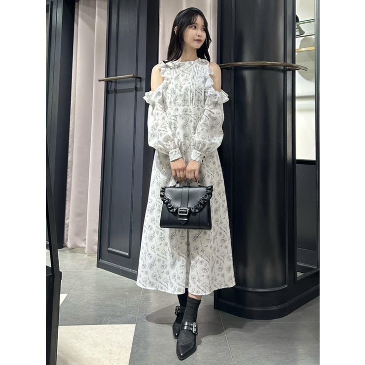 カットショルダーオリジナル柄ワンピース | EATME | 詳細画像43 