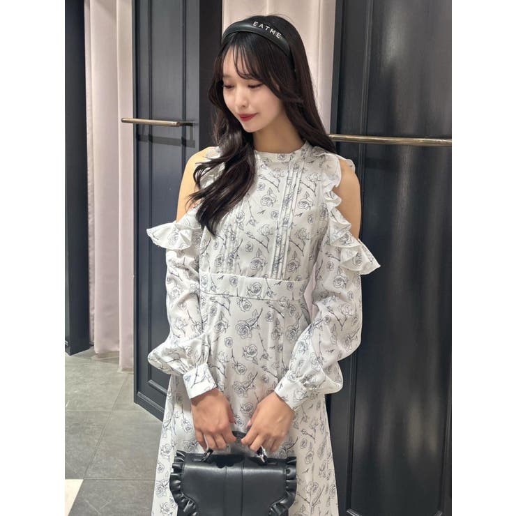 カットショルダーオリジナル柄ワンピース | EATME | 詳細画像44 