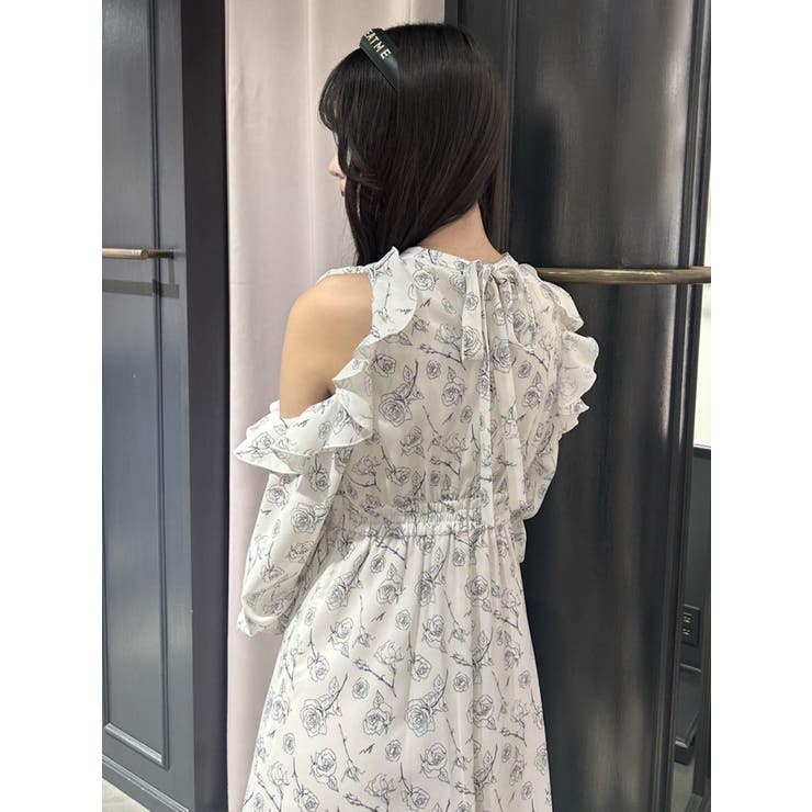 カットショルダーオリジナル柄ワンピース | EATME | 詳細画像46 