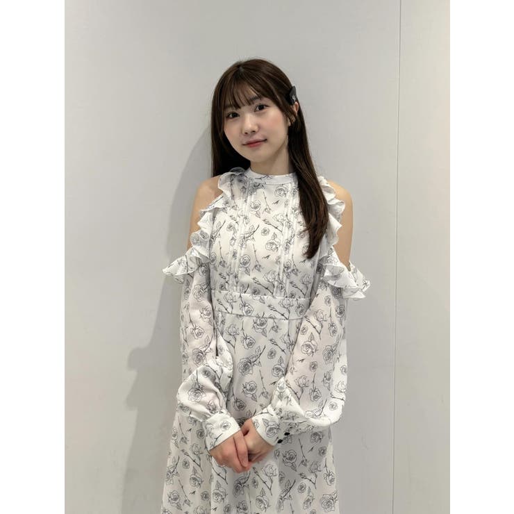 カットショルダーオリジナル柄ワンピース | EATME | 詳細画像47 