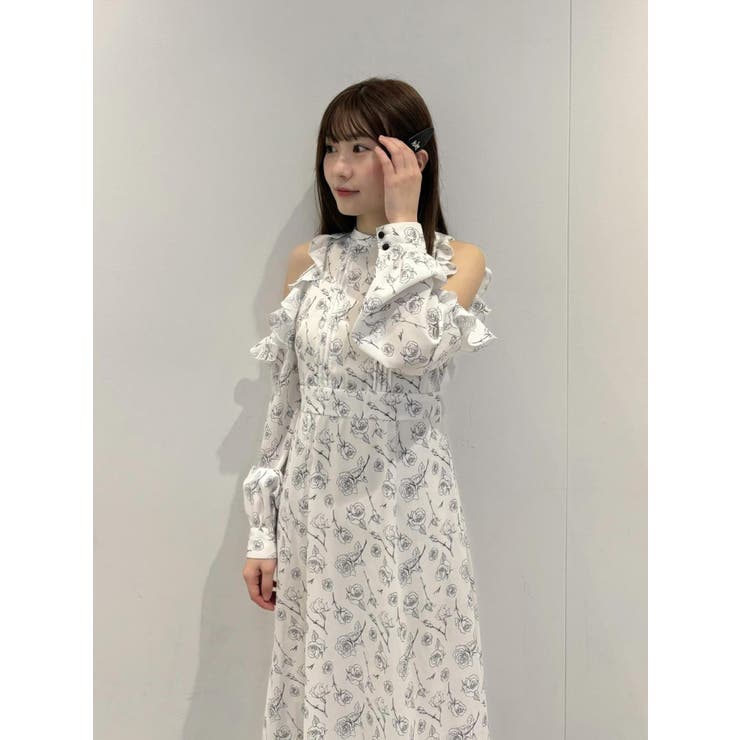 カットショルダーオリジナル柄ワンピース | EATME | 詳細画像48 