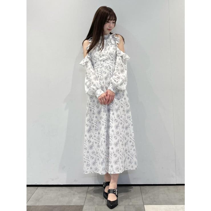 カットショルダーオリジナル柄ワンピース | EATME | 詳細画像49 