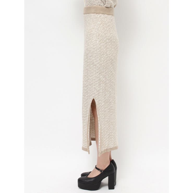 バイカラーツイードライクスカート（セットアップ可能） | EATME | 詳細画像24 