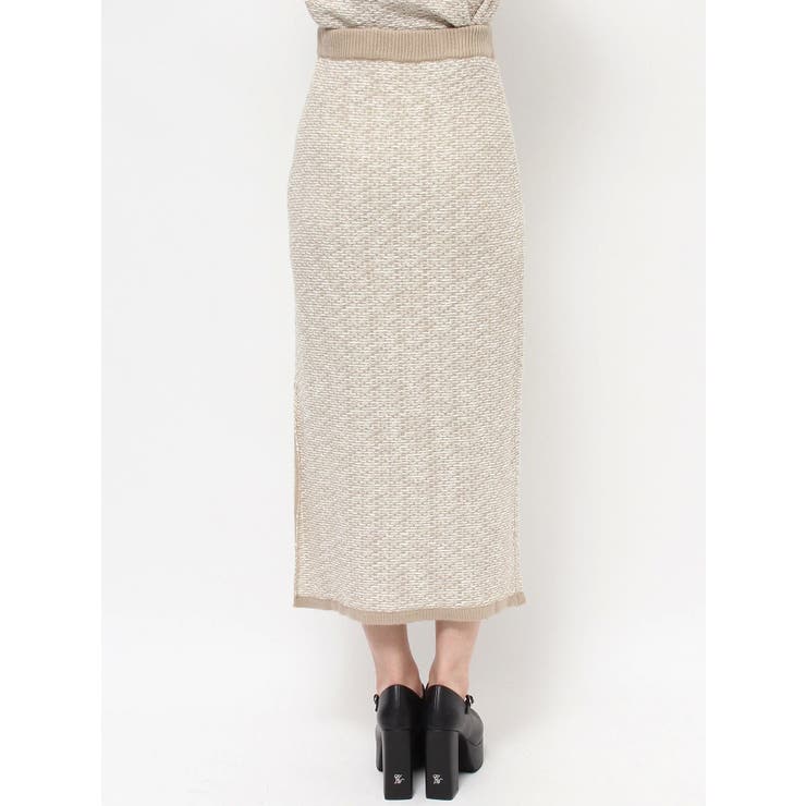 バイカラーツイードライクスカート（セットアップ可能） | EATME | 詳細画像25 