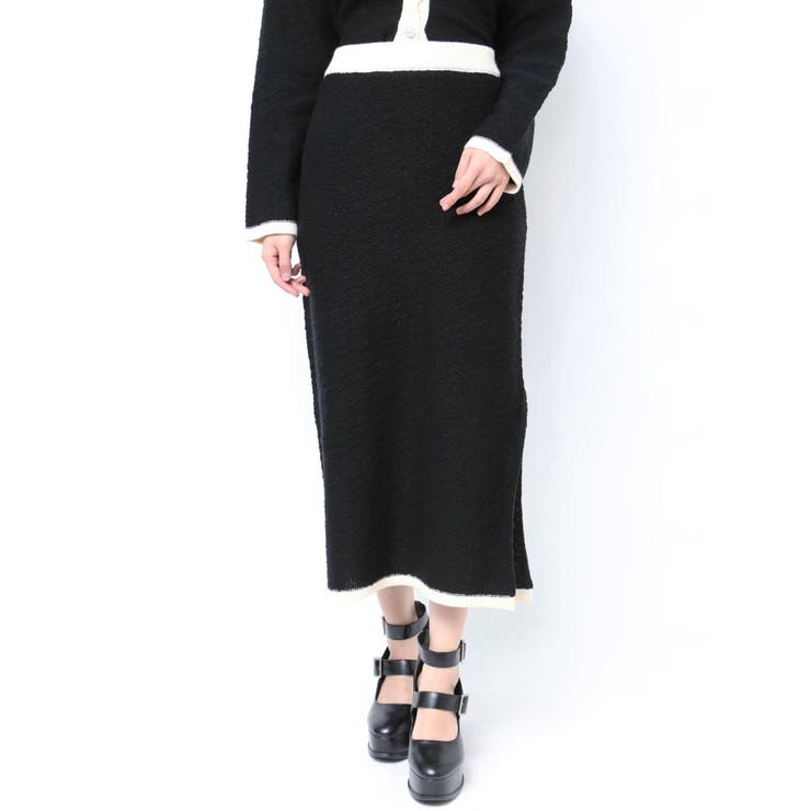 バイカラーツイードライクスカート（セットアップ可能） | EATME | 詳細画像43 