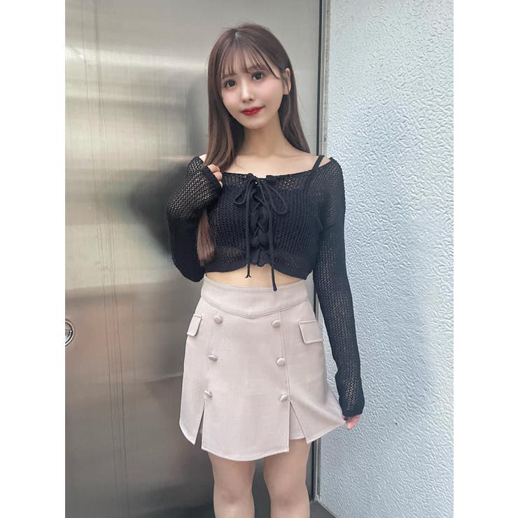 透かし編みニットTOP | EATME | 詳細画像13 