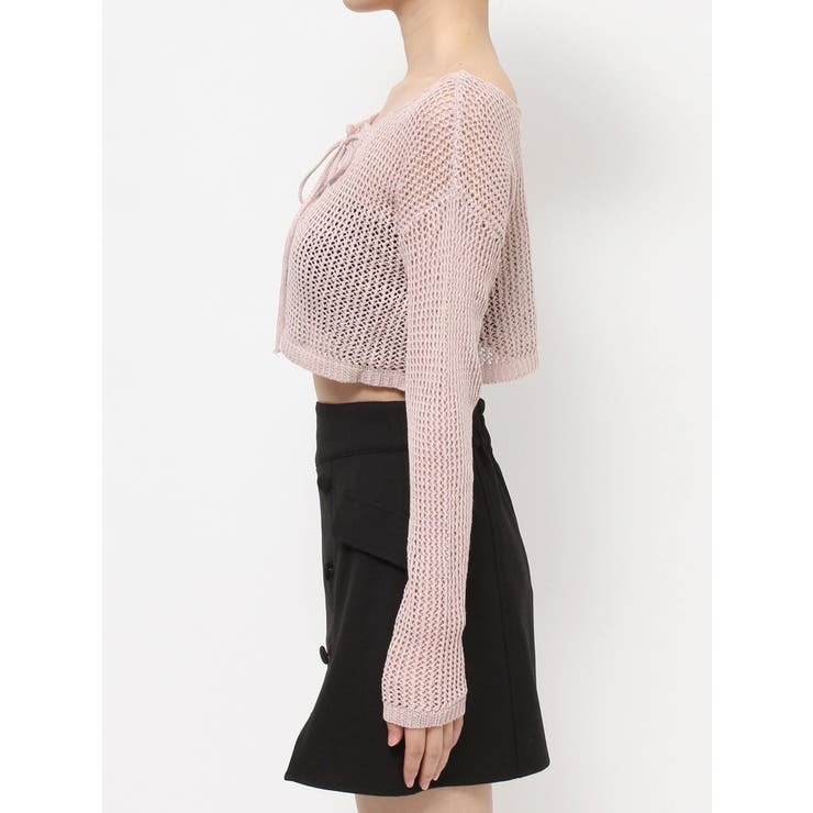 透かし編みニットTOP | EATME | 詳細画像26 