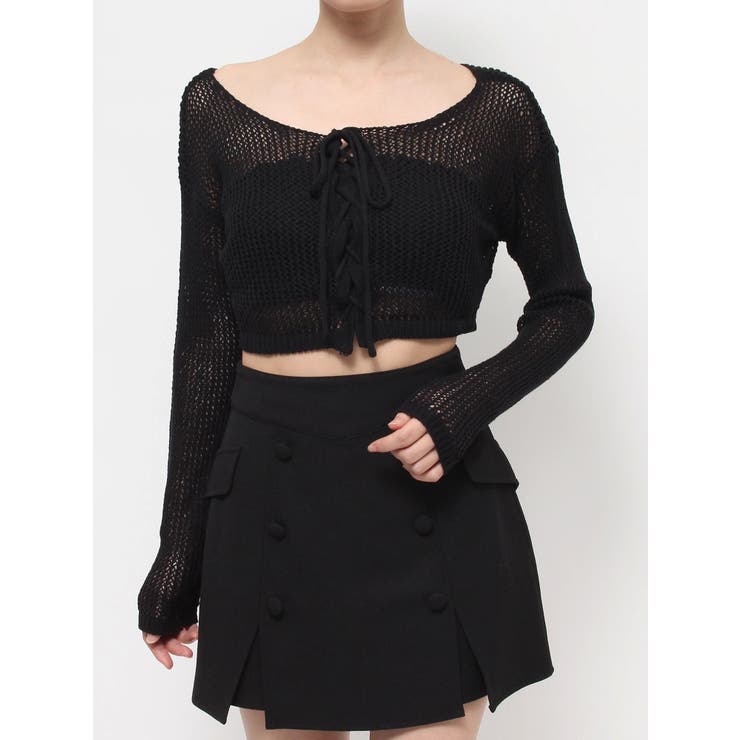 透かし編みニットTOP | EATME | 詳細画像36 