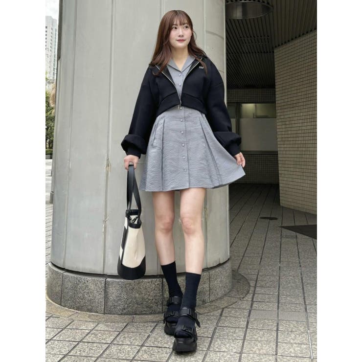 ロゴ刺繍ZIPブルゾン | EATME | 詳細画像10 