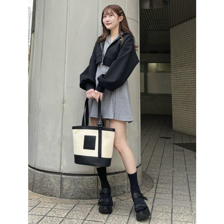 ロゴ刺繍ZIPブルゾン | EATME | 詳細画像11 