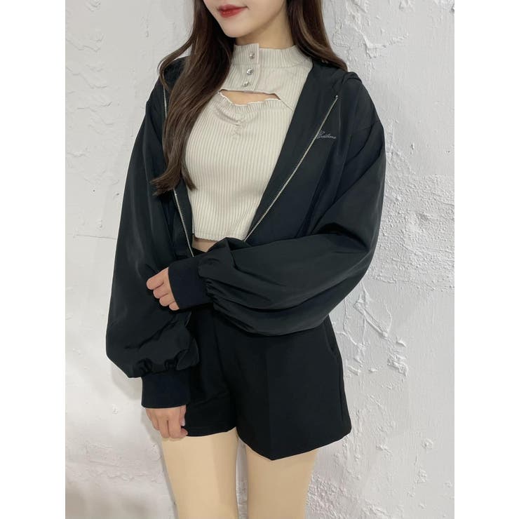 ロゴ刺繍ZIPブルゾン | EATME | 詳細画像13 