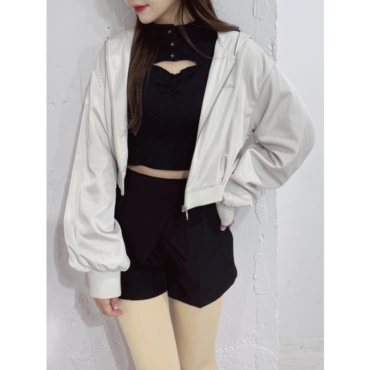 ロゴ刺繍ZIPブルゾン | EATME | 詳細画像15 