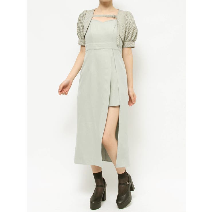 ベルテッドスリットワンピース[品番：MKSW0055700]｜EATME