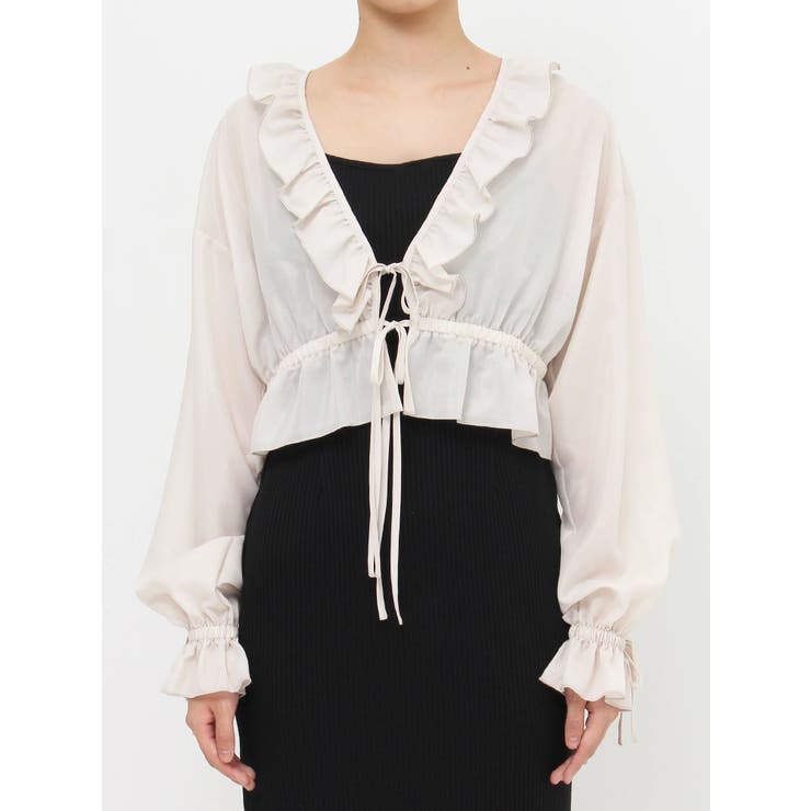 リボンフリルペプラムTOP | EATME | 詳細画像12 