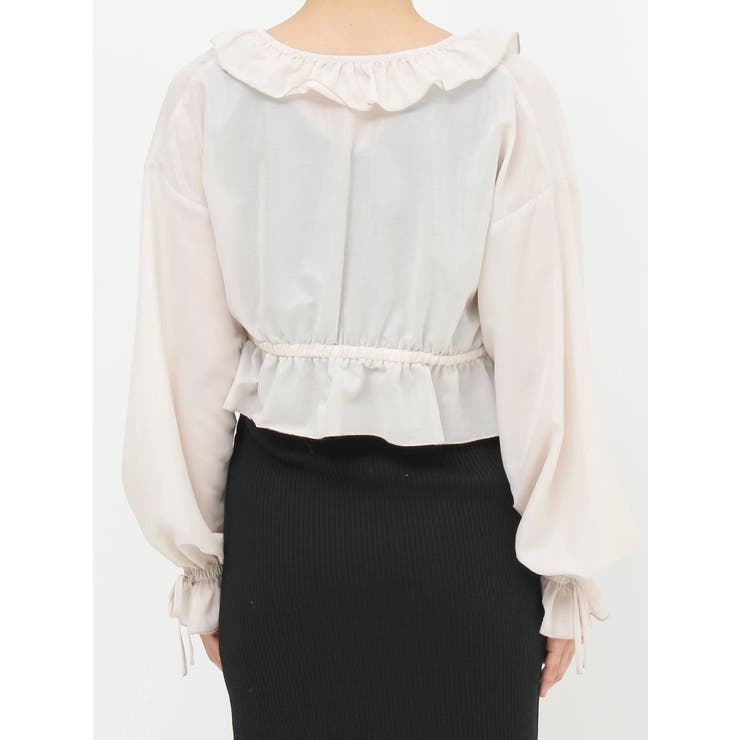 リボンフリルペプラムTOP | EATME | 詳細画像14 