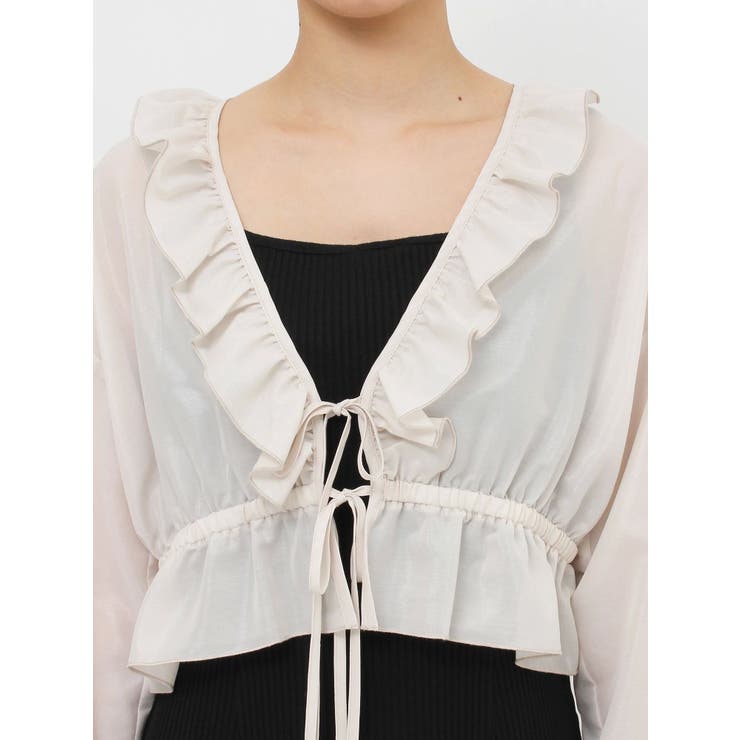 リボンフリルペプラムTOP | EATME | 詳細画像15 