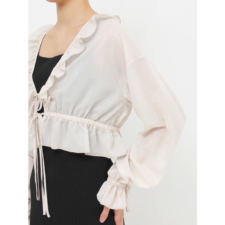 リボンフリルペプラムTOP | EATME | 詳細画像16 