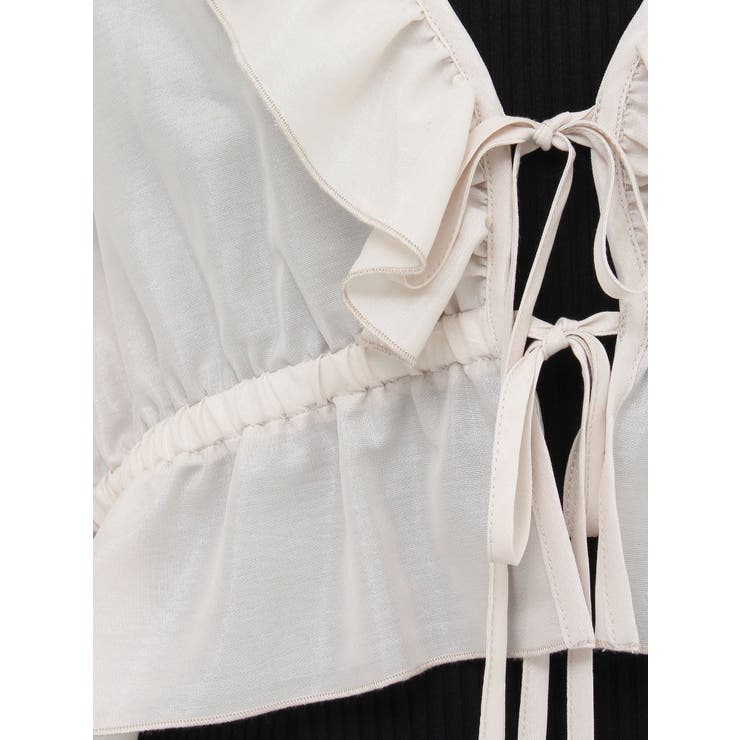 リボンフリルペプラムTOP | EATME | 詳細画像19 