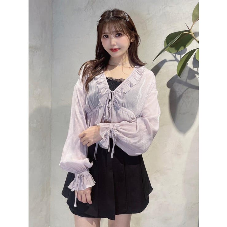 リボンフリルペプラムTOP | EATME | 詳細画像4 