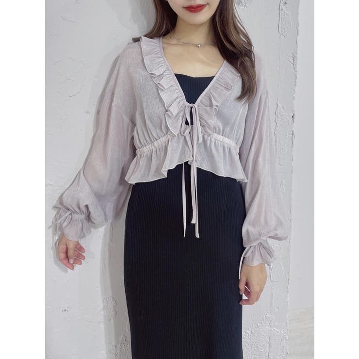 リボンフリルペプラムTOP | EATME | 詳細画像7 