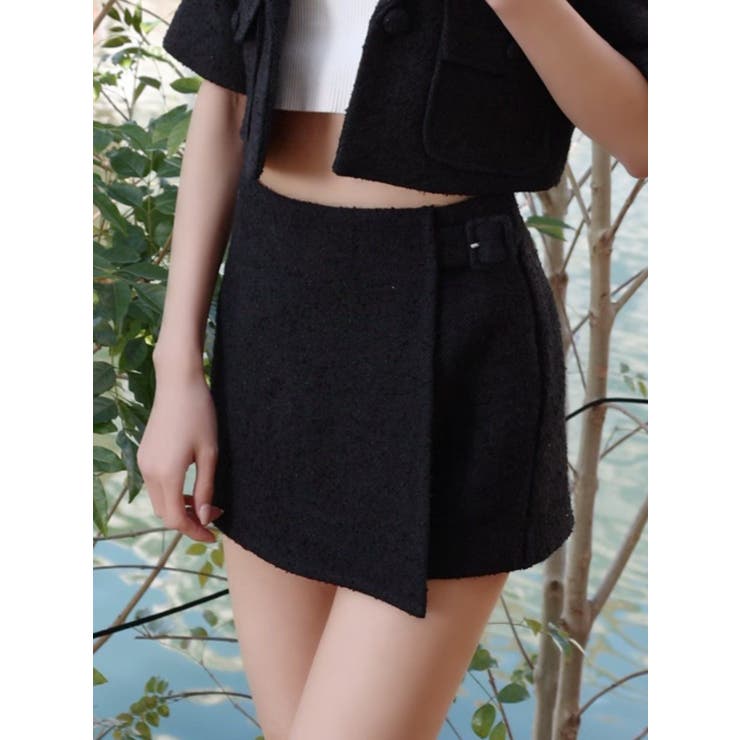 ブラック | ベルテッドスコート（セットアップ可能） | EATME