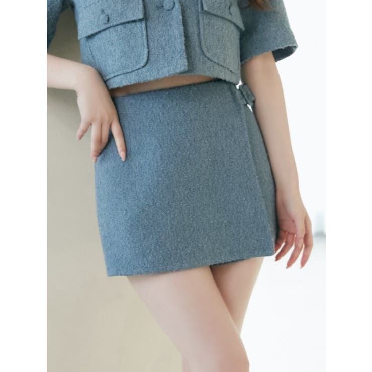 ブルー | ベルテッドスコート（セットアップ可能） | EATME