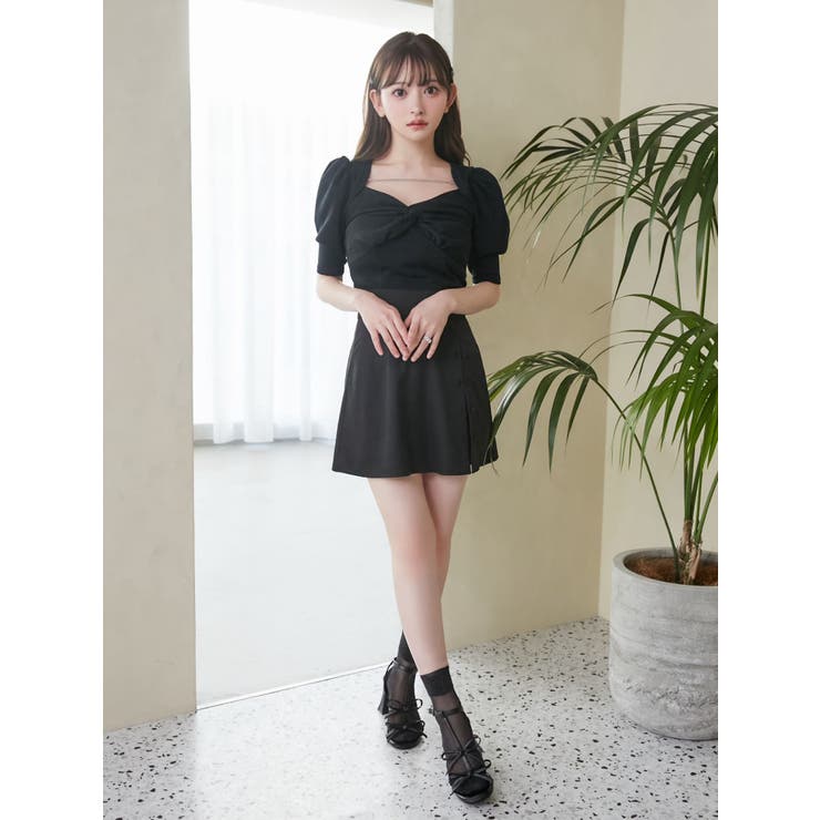 ラップライクシフォンプリーツスカート | EATME | 詳細画像3 