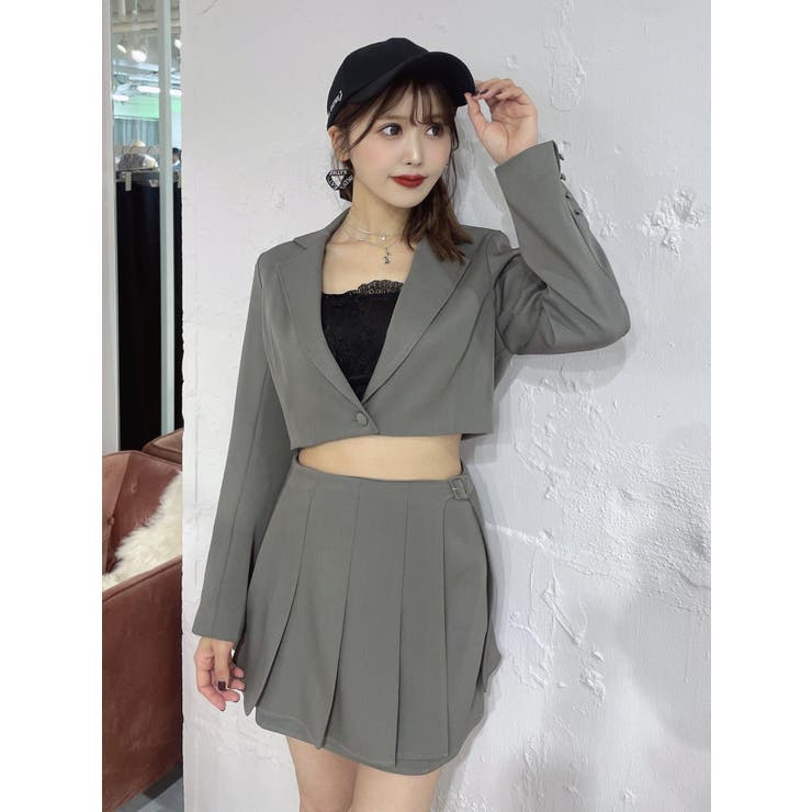 プリーツラップミニスカート（セットアップ可能） | EATME | 詳細画像27 