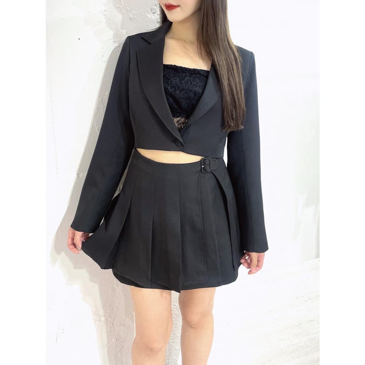 プリーツラップミニスカート（セットアップ可能） | EATME | 詳細画像30 