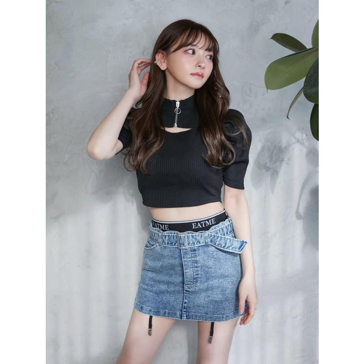 EATMEロゴデニムスカート[品番：MKSW0057735]｜EATME（イートミー）の  