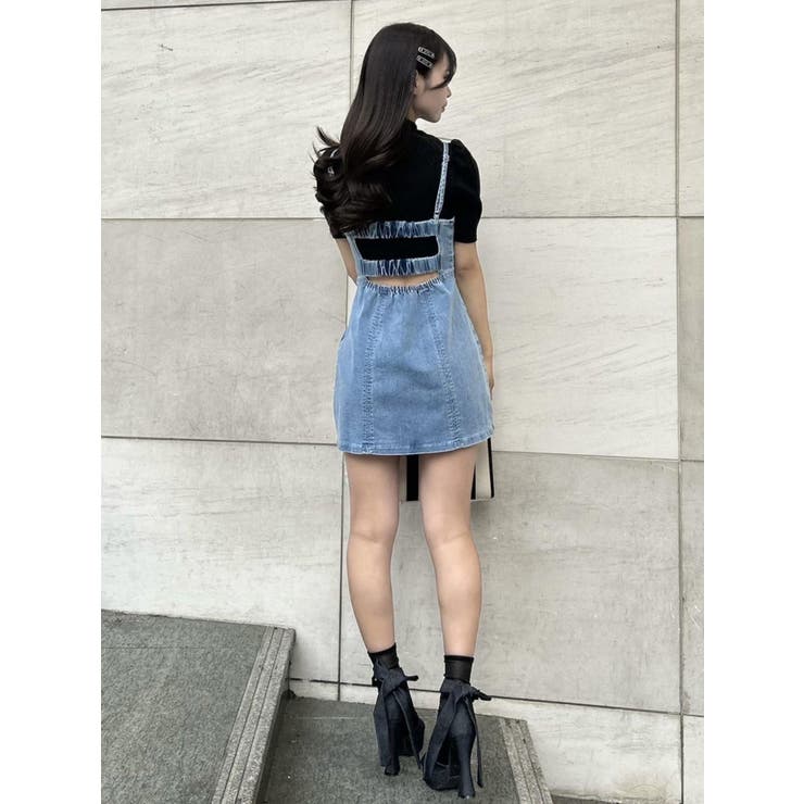 ニット セーター カットアウトフロントZIPリブTOP レディース EATME ニット セーター カットアウトフロントZIPリブTOP