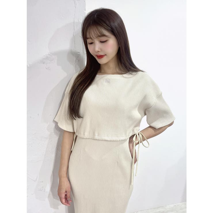 刺繍入りドロストリブTOP（セットアップ可能） | EATME | 詳細画像4 