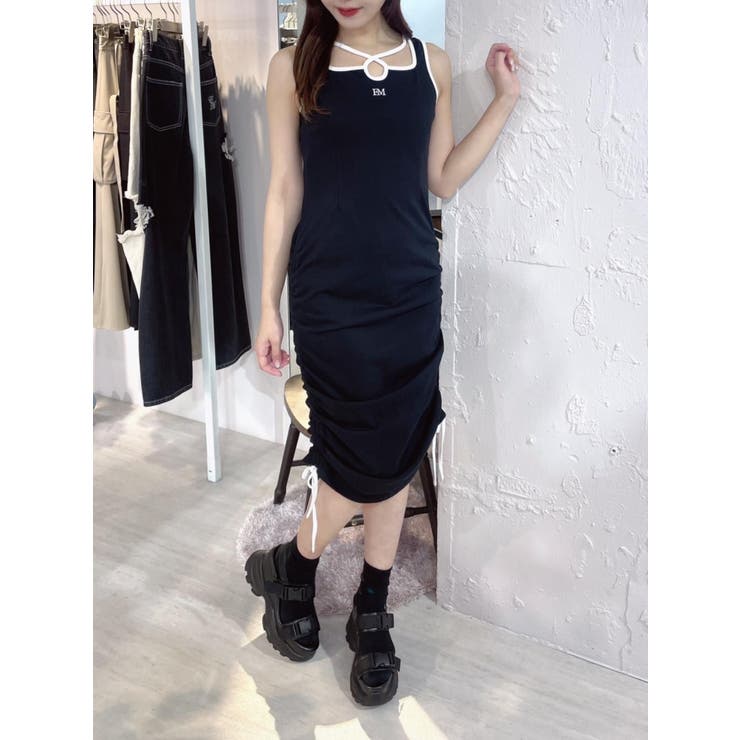 ヘムサイドギャザーワンピース | EATME | 詳細画像3 