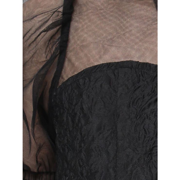 Vネックチュールコンビブラウス | EATME | 詳細画像18 