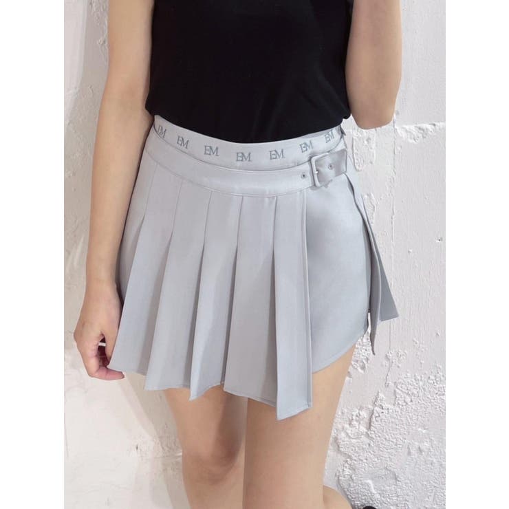 ブルー | プリーツラップショートパンツ | EATME