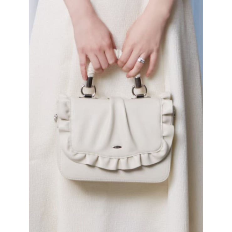 アイボリー | ラッフルフラップバッグ | EATME